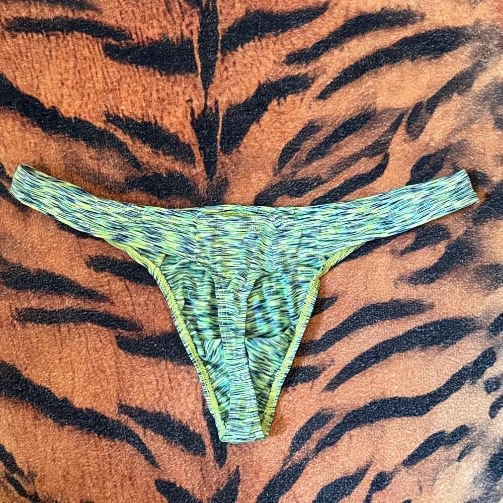 Men’s thong Multicolor Bikini Bottom pre loved used